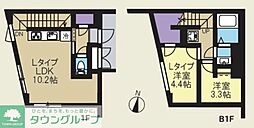 CREAL新高円寺 2LDKの間取図画像