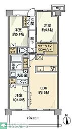 西東京市保谷町4丁目マンション 3LDKの間取図画像