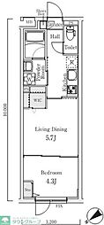 S.E.S. 1LDKの間取図画像