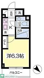 アジールコート荻窪 1Kの間取図画像