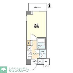 ルーブル中野新橋 1Kの間取図画像