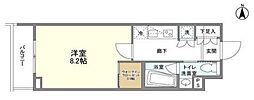 コンフォリア桜上水 1Kの間取図画像