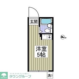 フラット中野 ワンルームの間取図画像