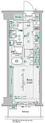 ブライズ高円寺 1Kの間取図画像