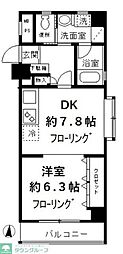 パディ初台 1DKの間取図画像