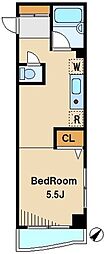 サウスシティ阿佐ヶ谷 1DKの間取図画像