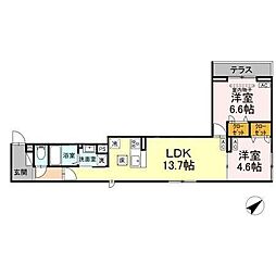 間取図画像 2LDK