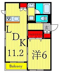 間取図画像 1LDK