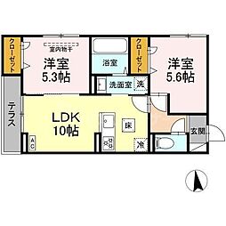 間取図画像 2LDK