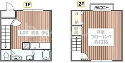都営新宿線 瑞江駅 徒歩13分の賃貸アパート 1階1LDKの間取り