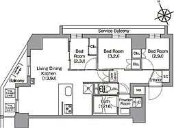 間取図画像 3LDK