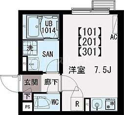 間取図画像 ワンルーム