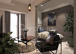 京成押上線 青砥駅 徒歩11分の賃貸マンション 13階2Kのリビング/ダイニング