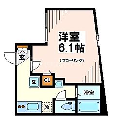 京成押上線 青砥駅 徒歩7分の賃貸マンション 1階1Kの間取り