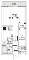 都営新宿線 船堀駅 徒歩22分の賃貸アパート 1階ワンルームの間取り