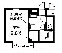 パフィオMS 1Kの間取図画像
