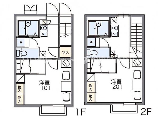 レオパレスアントラー 202｜香川県高松市鹿角町(賃貸アパート1K・2階・26.08㎡)の写真 その2