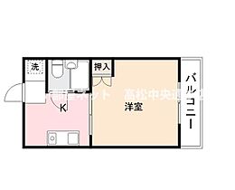 屋島ホーム 13 ｜ 香川県高松市屋島西町2290-15（賃貸アパート1K・2階・24.30㎡） その2