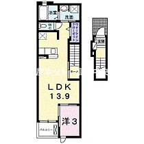 ジャダハウス丸亀　Ｂ 204 ｜ 香川県丸亀市土器町西5丁目367番地（賃貸アパート1LDK・2階・41.73㎡） その2