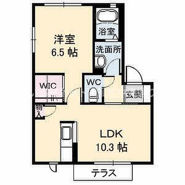 ルミエール松縄 B棟 102｜香川県高松市松縄町(賃貸アパート1LDK・1階・42.72㎡)の写真 その2