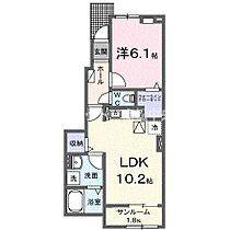 ブリリアントIIＡ 102 ｜ 香川県木田郡三木町大字平木50番地1（賃貸アパート1LDK・1階・43.97㎡） その2