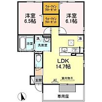 プティ ボヌール A棟 102 ｜ 香川県高松市香南町由佐（賃貸アパート2LDK・1階・60.70㎡） その2