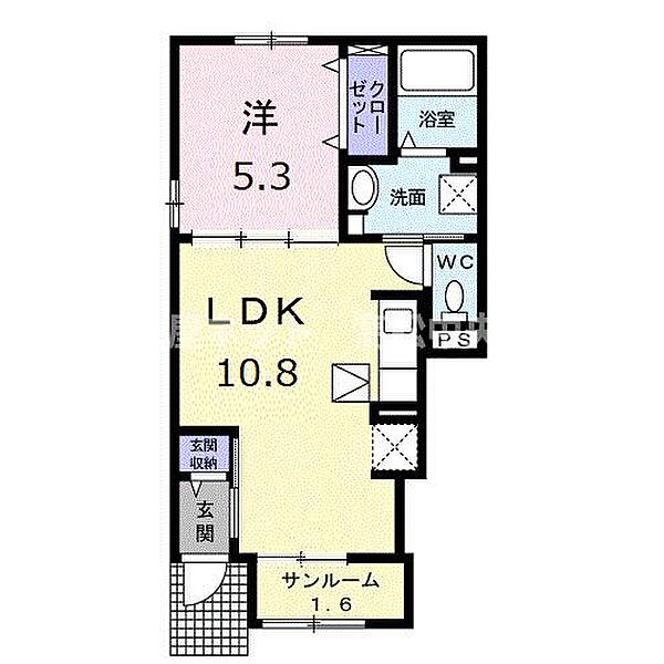 セレブレイト　ヒルズI 101｜香川県高松市国分寺町国分(賃貸アパート1LDK・1階・40.02㎡)の写真 その2