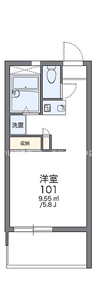 レオパレス宇多津 301｜香川県綾歌郡宇多津町浜六番丁(賃貸マンション1K・3階・20.28㎡)の写真 その2