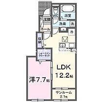 ニューライズ真時II 102 ｜ 香川県丸亀市飯山町真時446番地2（賃貸アパート1LDK・1階・50.14㎡） その2