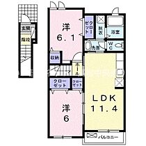 アルテスタ 203 ｜ 香川県東かがわ市川東473番地3（賃貸アパート2LDK・2階・57.07㎡） その2