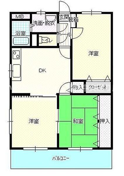 サンモール 305｜香川県高松市林町(賃貸マンション3DK・3階・60.97㎡)の写真 その2