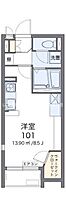 レオネクストサンサン木の実II 204 ｜ 香川県高松市福岡町3丁目（賃貸アパート1R・2階・23.04㎡） その2