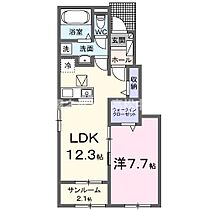 アメージング　スクエア　Ｂ 103 ｜ 香川県丸亀市今津町402番地2（賃貸アパート1LDK・1階・50.14㎡） その2