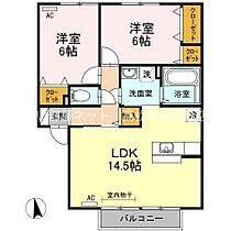 ラ カンパーニュ B棟 202 ｜ 香川県高松市香南町由佐（賃貸アパート2LDK・2階・61.82㎡） その2