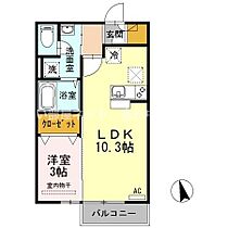 リビングタウン高松中央 B棟 B101 ｜ 香川県高松市木太町（賃貸アパート1LDK・1階・33.61㎡） その2