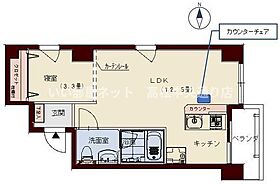 コリドールLive 403 ｜ 香川県高松市錦町1丁目8-1（賃貸マンション1R・4階・32.60㎡） その2