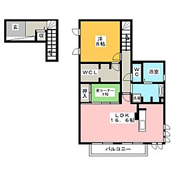 サステイナブルハウス 1LDKの間取図画像