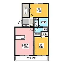 セジュール・ベル  ｜ 静岡県裾野市佐野（賃貸アパート2LDK・2階・58.07㎡） その2