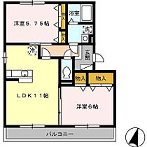 クリスタルハイム希叶  ｜ 静岡県三島市東本町２丁目（賃貸アパート2LDK・2階・54.23㎡） その2