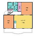 坪内ハイツ4階3.7万円