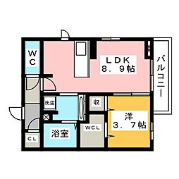 間取図画像 1LDK