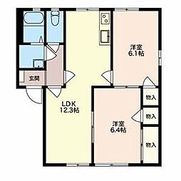 間取図画像 2LDK