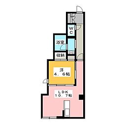 elalivio東本町 1LDKの間取図画像