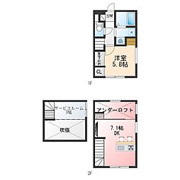 N-FLAT  SHIMOKANUKI 2SDKの間取図画像