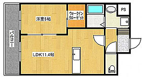 福岡県久留米市日ノ出町81-2（賃貸マンション1LDK・3階・40.50㎡） その2