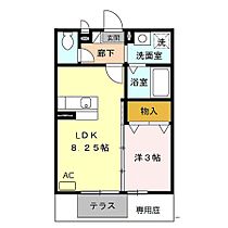 福岡県久留米市江戸屋敷2丁目7-4（賃貸アパート1LDK・1階・29.25㎡） その2