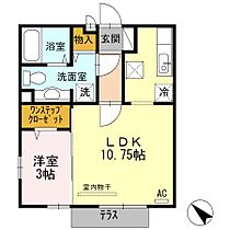 福岡県久留米市長門石1丁目9-6（賃貸アパート1LDK・2階・35.10㎡） その2