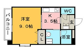 レグルスクレール 201 ｜ 福岡県久留米市津福本町635-2（賃貸マンション1K・2階・42.75㎡） その2