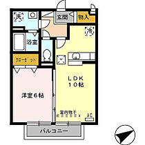 福岡県久留米市安武町安武本2914-1（賃貸アパート1LDK・1階・40.07㎡） その2