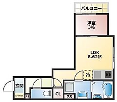 THE　NOBLES　花畑駅前 301 ｜ 福岡県久留米市花畑3丁目1-10（賃貸アパート1LDK・3階・30.01㎡） その2